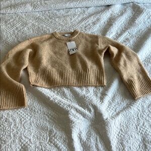 Zara Women's Tan Sweater
